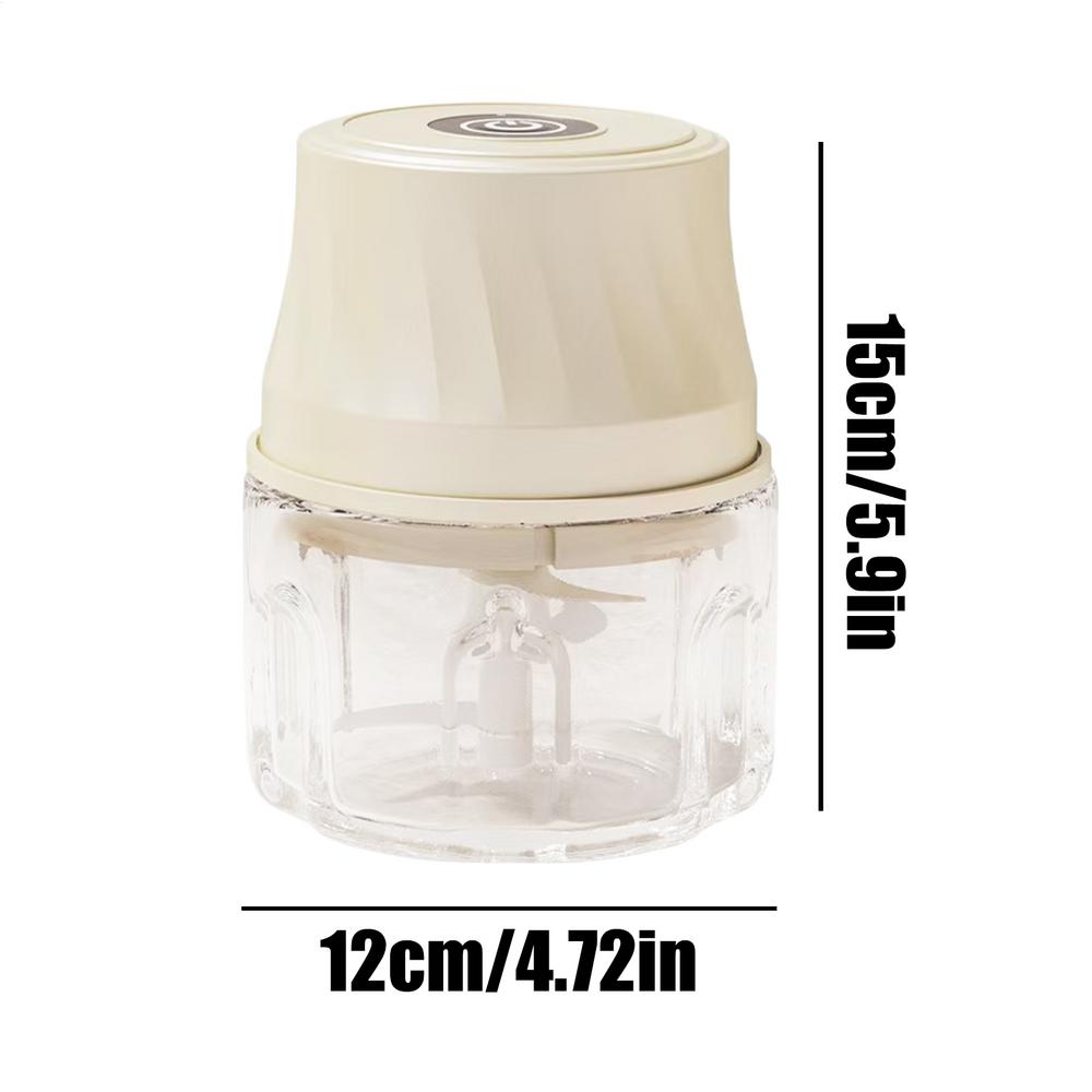 Garlic Chopper Mini With Safety Buckle Rechargeable Mini Chopper Electric Garlic Mincer For Puree Vegetable Meat Chili Ginger