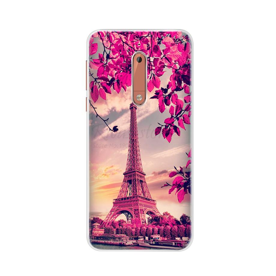 For Nokia 5 Case 5.2" Soft TPU Silicone Back Phone Cover Case For Nokia 5 Nokia5 2017 Cases TA-1024 TA-1053 TA-1044 Bumper Funda