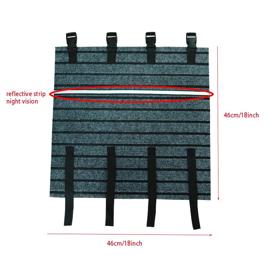 Non-Slip Reflective Stair Cover with Adjustable Fit & Dirt-Proof Mat