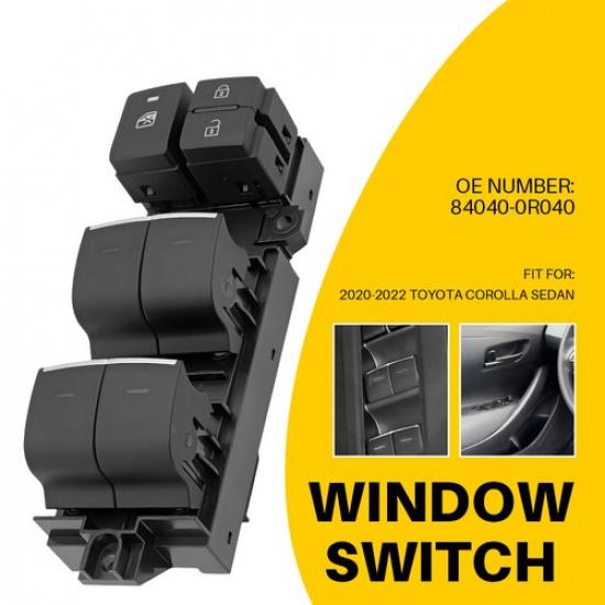 Fit Toyota Corolla Sedan Driver Side Window Switch ABS Plastic EK