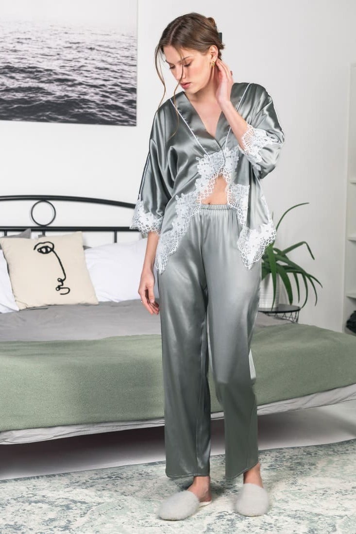 

комплект: блуза та штани Silence (96717) 42(S) зелений