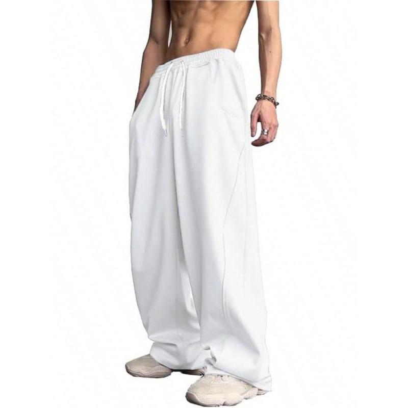 Pantaloni Casual da Uomo a Vita Coulisse Gamba Larga Baggy Streetwear