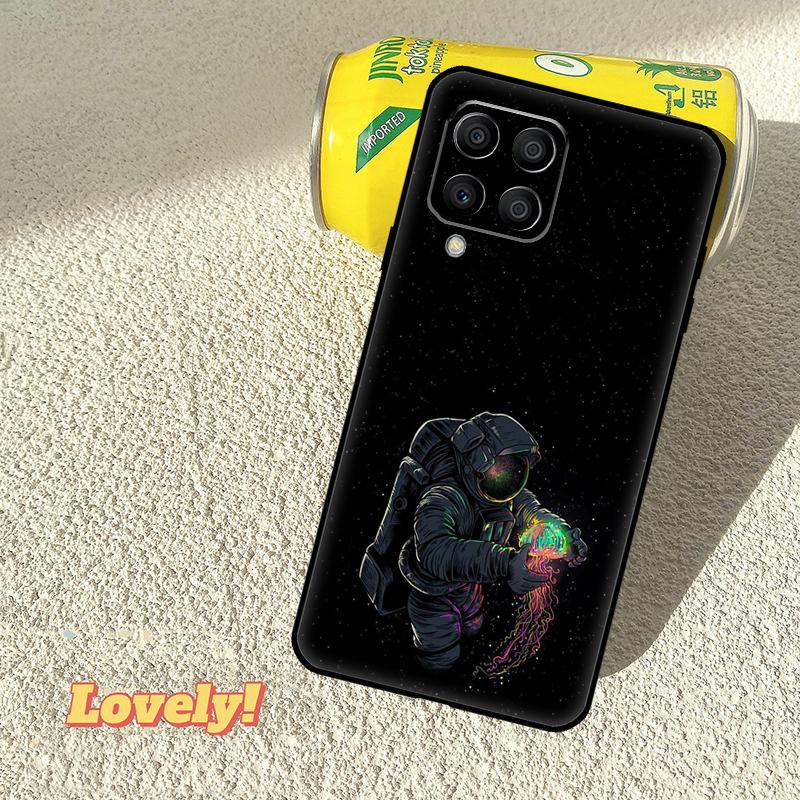 Cartoon Space Astronaut Case For Samsung Galaxy M31 M56 M13 M33 M53 M15 M35 M55 M06 M16 M36 M12 M32 M52 M14 M34 M54