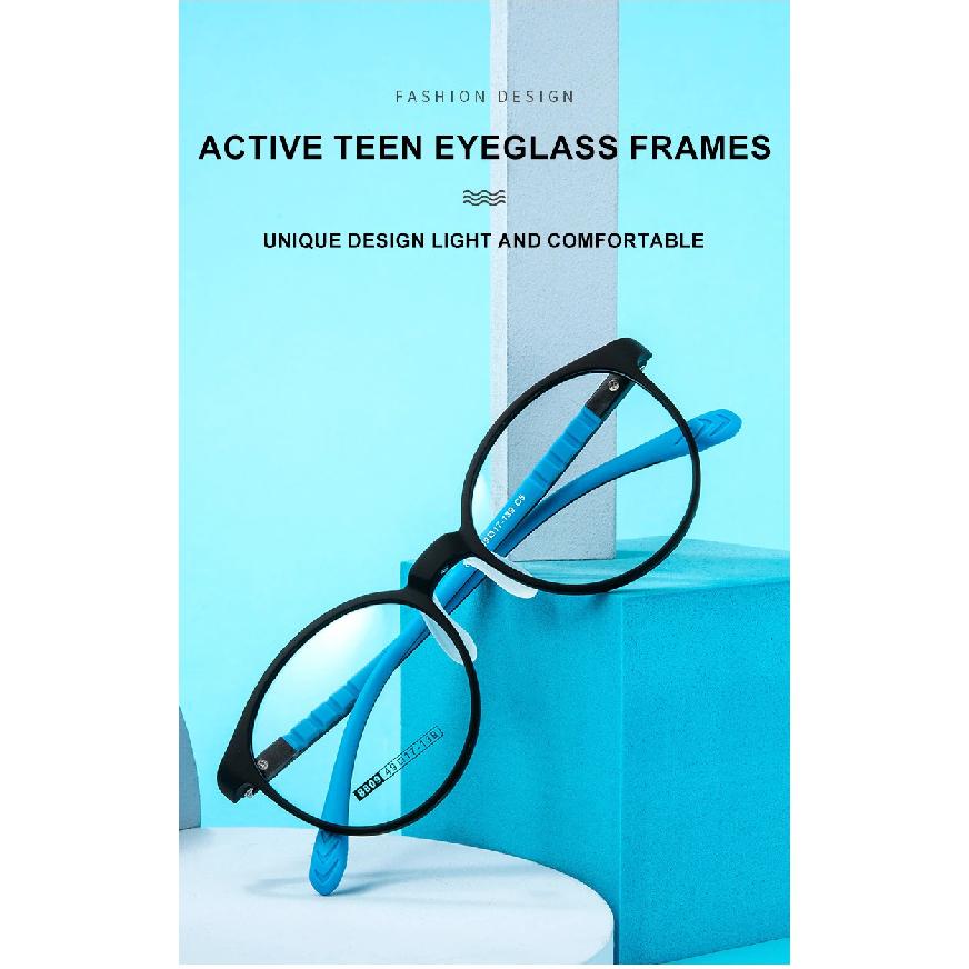 VICKY Ultralight Children's Frames Silicone Eyewear Anti-blue Light Lenses Myopia Farsightedness Customizable Prescription 8809