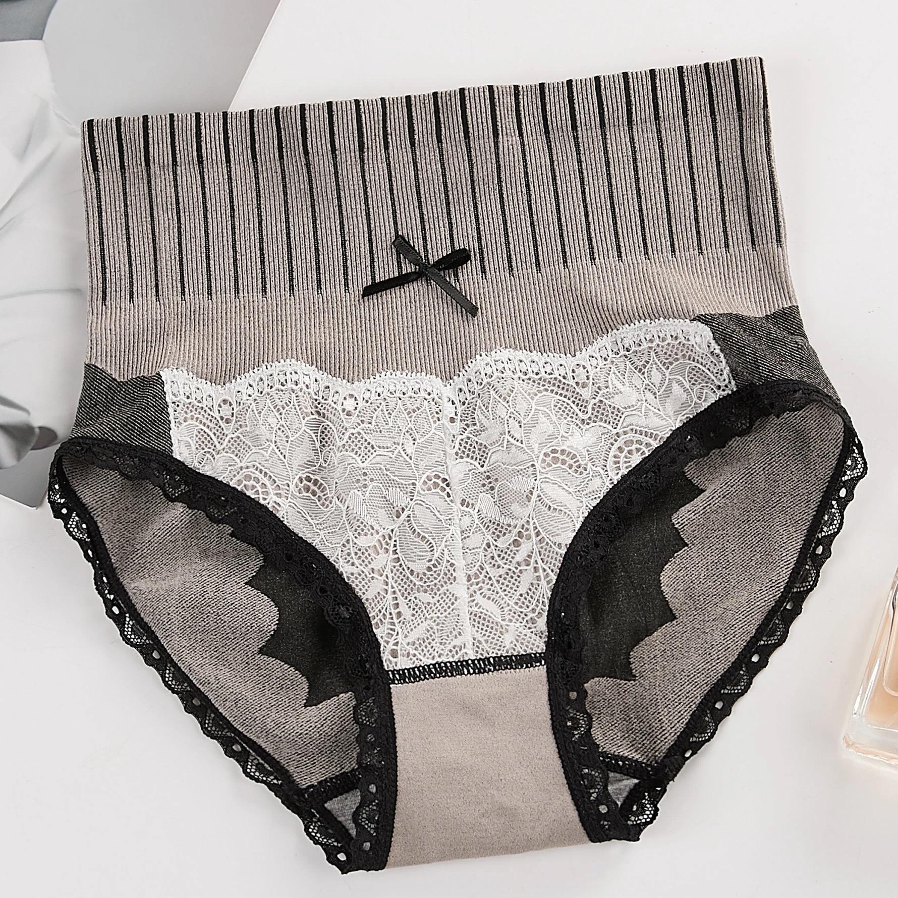 

Graphene Lace Underwear Women s Seamless Body Sculpting Abdomen and Hip Lift Court Generation Underwear Large Size Medium and High Waist Briefs XL size (135-80 kg)