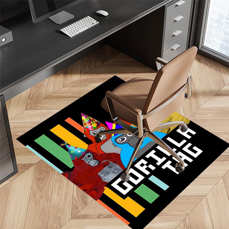Gorilla Tag Printed Absorbent Washable Carpet, Non-Slip Bathroom Mats, Kitchen Rugs, Yoga Mat,Living Room Entrance, Camping Picnic Rugs