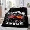 Truck Theme Printed Blanket - Perfect for Couch, Bed, Travel & Outdoor Use | Machine Washable, Cozy & Durable.