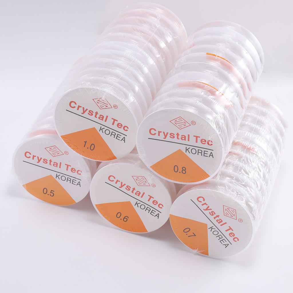 1ks Crystal Elastic Beading Line Šňůrka Nit Šňůra Natahovací Pružná Beading Šňůra Drát pro DIY Výroba náhrdelníků Náramek Šperky