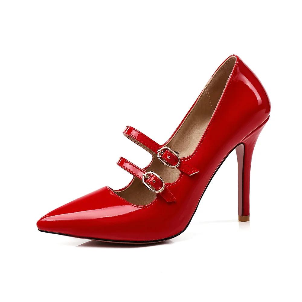 Brand New Sexy Pink Apricot Yellow Women Nude Pumps Stiletto High Heels Lady Wedding Shoes Plus Big Size Small 30 43 45 47 35 красный 8789₽