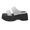 Fashion Platform Slippers Women's Summer Wear Fashion 2025 New Height-increasing Sandals Casual Versatile Muffin One-word Beach Shoes