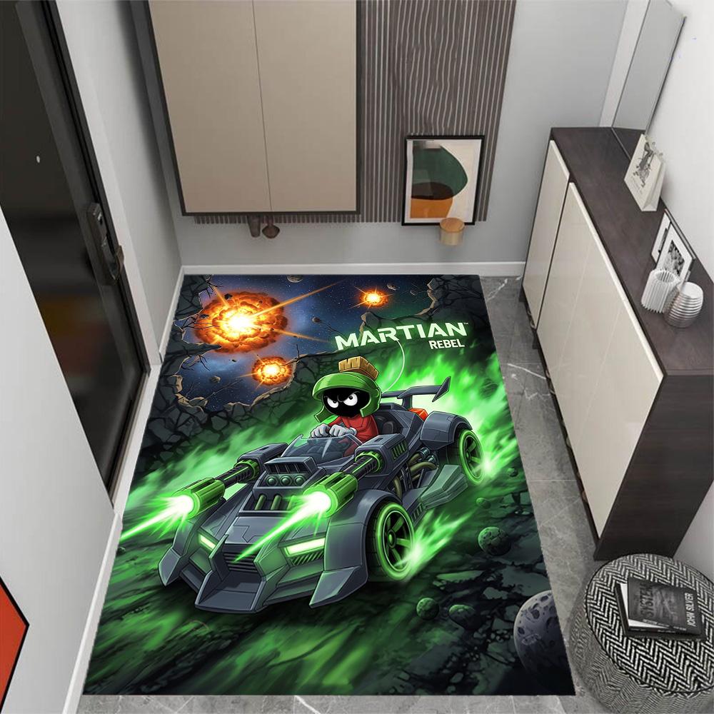 Space Adventure With Friends Themed Anti-Slip Rugs - Polyester Home Decor, Suitable for Bedrooms, Living Rooms, Doorways, Studios, and Decorations