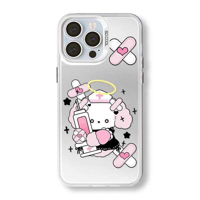 

Frosted Laser Mobile Phone Case with Bracelet for iPhone 14/15/16 and Huawei Mate 60 Pro. iPhone 13/14