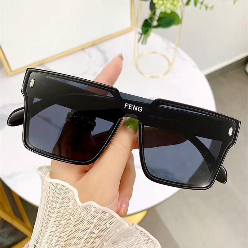 Oversized Sunglasses Woman Fashion Rimless Vintage Square Sun Glasses Eyeglasses Luxury Brand Design UV400 Female Shades Eyewear