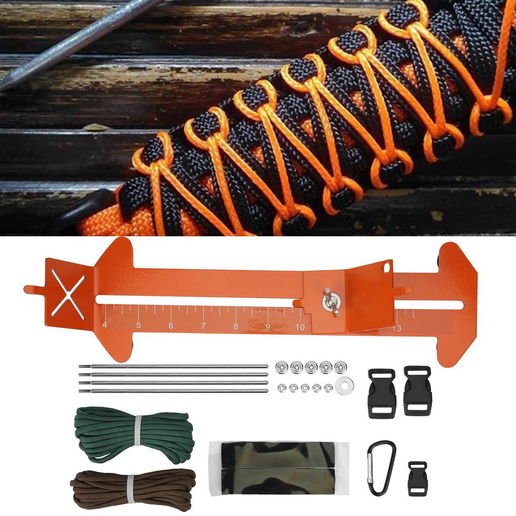Paracord Weaving Jig Kit Bracelet DIY Making Alloy Frame Braiding Craft Fixing Tool