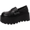 Retro britischer Stil Plateau-Loafer Damen 2025 Frühling und Sommer neu kleine Herrenhöhe erhöhende Mode flache einzelne Schuhe Tide