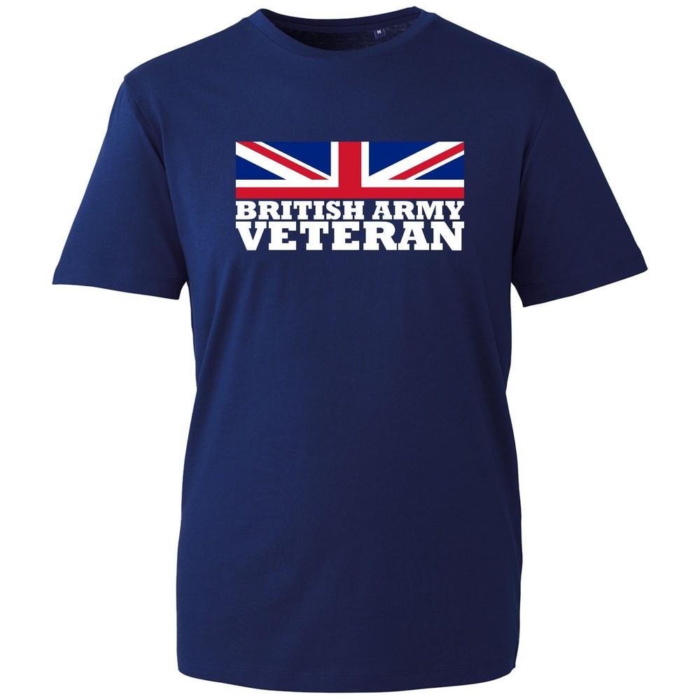 British Army Veteran Tshirt Remembrance Day Uk Flag Miltary Soldier Unisex Tee S