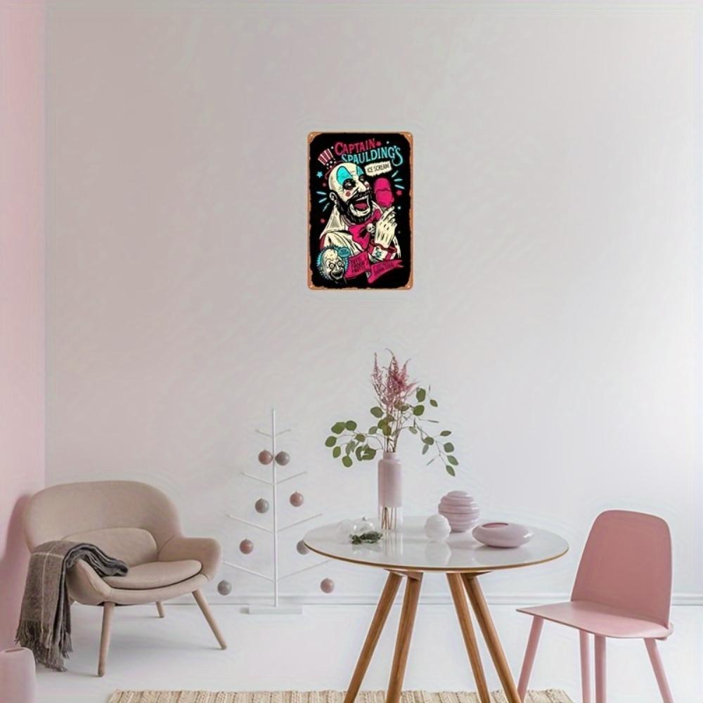 One Piece, Captain Spaulding Metal Sign (8''x12''), Ice Cream, Vintage Movie Poster, Office Bar Restaurant Hotel Coffee