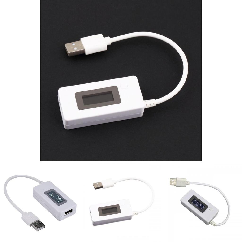 Tester Voltmetro USB Tipo Puntatore Colore Bianco Ingresso 1V Uscita 14.4V 0.3V