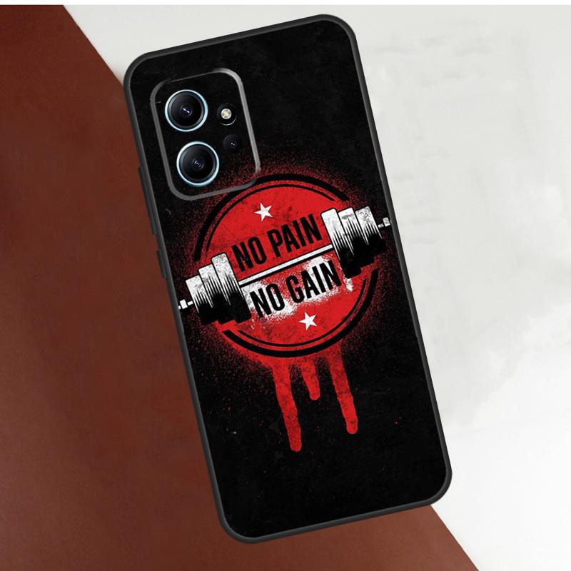Bodybuilding Gym Fitness Case For Xiaomi Redmi Note 14 10 11 12 13 15 Pro Plus Cover For Redmi 15 14C 12C 10C 13C 15C