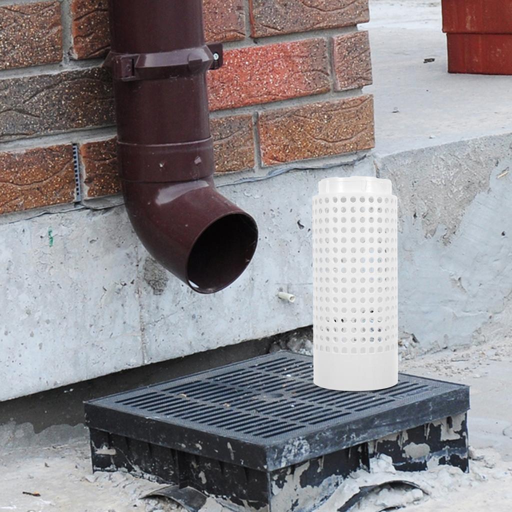 Drainage Tube Filter Mesh Screen Durable High Efficiency for Downspout Outlet 104mm Outdoor Garden Adapter