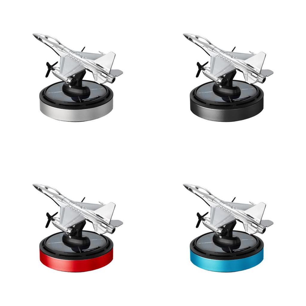 F16 Snapdragon Rotating Solar Car Aromatherapy Ornament with Light & Long-lasting Fragrance
