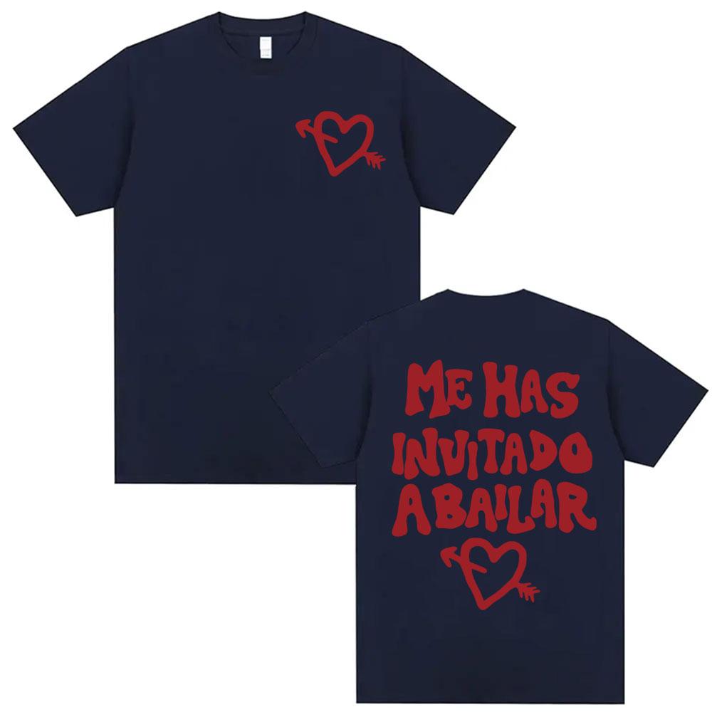 Dani Fernandez Me Has Invitado A Bailar Merch Tshirts Men Women Casual Crewneck Summer Shirts Fashion Gothic Oversized T Shirt