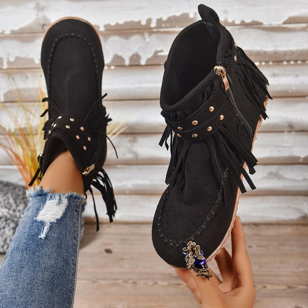 Fashion 2025 Women Short Boots Autumn New Fashion Round Toe Designer Shoes Daily Home Office Mouth Ankle Boots Big Size Zapatos De Mujer