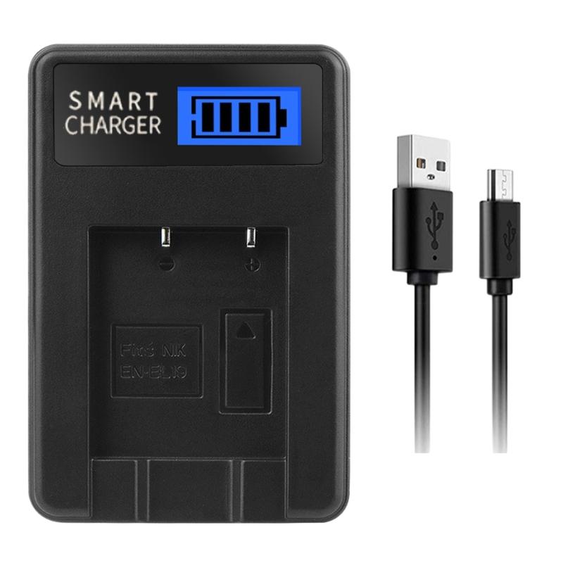 EN-EL19 LCD USB Charger for S100 S2500 S2550 S2600 S2700 S2750 S2800 S3100 S3200 S33 S3300 S3400 S3500 S4100