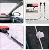 20 Pcs Cable Clips Self Adhesive Cord Management Black Wire Holder Organizer Clamp Self-adhesive Car Wire Clip Accessories