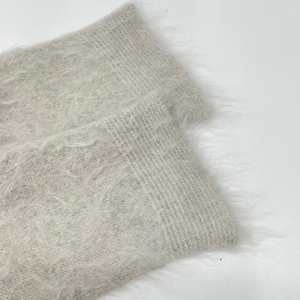 TOYOBOSHI TABA Light Gray Linen 09IT-FC0003 Cashmere Cardigan tops F Light grayUsed