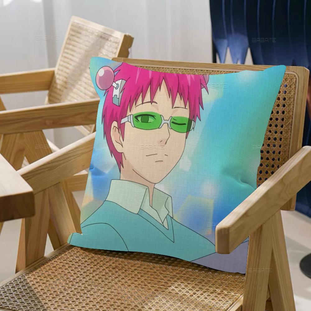 

Катастрофическая жизнь Сайки К Наволочки Мультяшный Диван Декоративный Дом Двусторонняя печать Короткий плюш Милая наволочка 12x12Inch