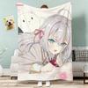 Alya Hides Her Feelings In Russian Throw Lightweight 240g Flannel Blanket Soft Skin-friendly for Summer Cooling