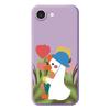For iPhone 16e Case Cartoon Duck Pattern Printing Straight Edge TPU Phone Back Cover
