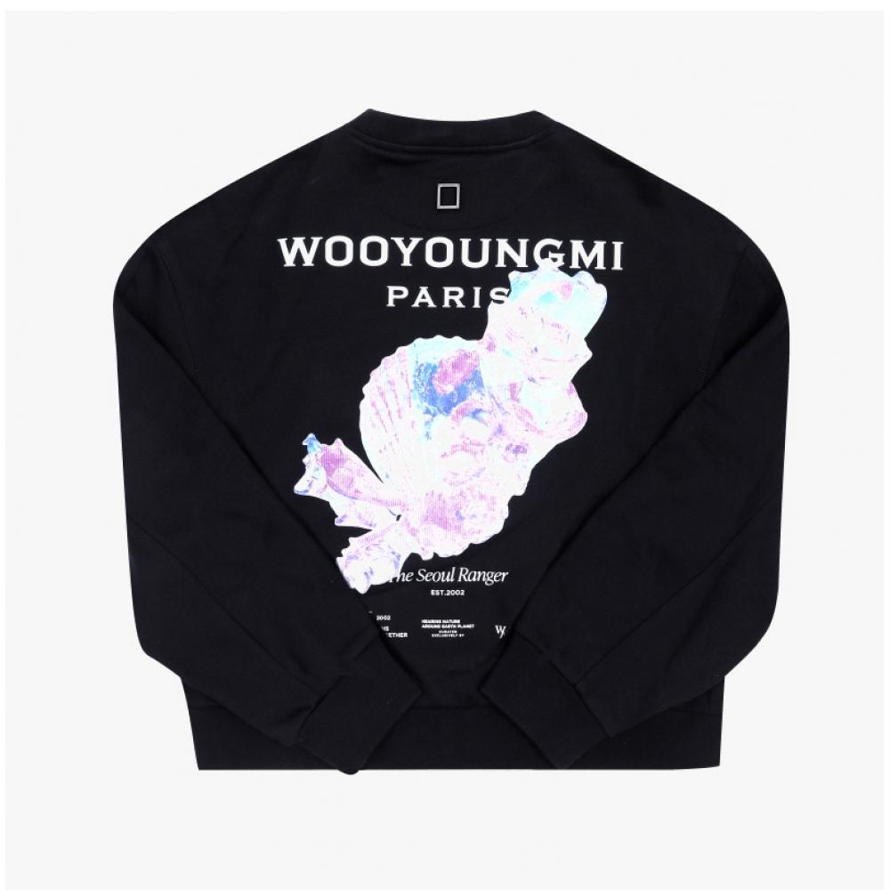 Wooyoungmi 3d Coral Back Logo Women Sweatshirt M251ts25 723b
