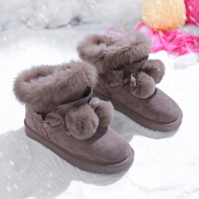 Women's Snow Boots Winter Fashion Plush Warm Ankle Boots Casual Comfortable Luxury Designer Shoes