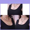 Vintage Geometric Multilayer Necklace With Alloy Pendant For Stylish Women