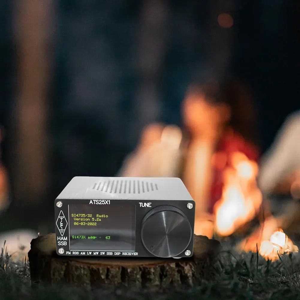 ATS25X1 All Band DSP Radio Receiver FM/LW/MW/SSB Receiver 2.4inch Touch Screen Digital Radio Built in Battery with Antenna
