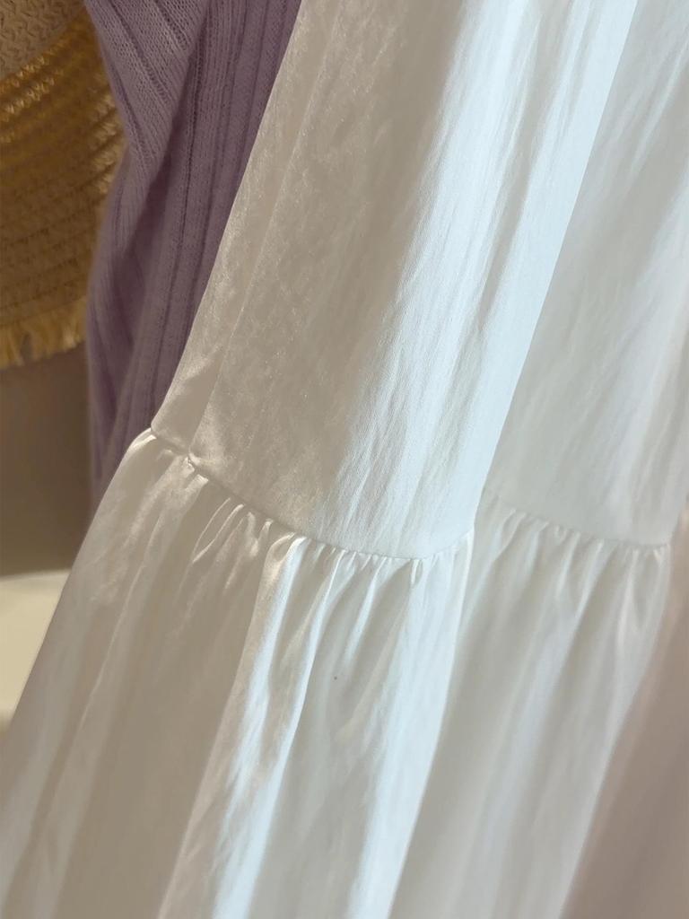 Korean Style Purple A-line Pleated Skirt for Women - Spring Summer 2026 High Waist Fairy Skirt