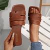 2025 New Women Slippers Flat Bottom Non-slip Outdoor Open Toe Beach Female Sandals Sexy Fashion Designer Shoes Slides Woman