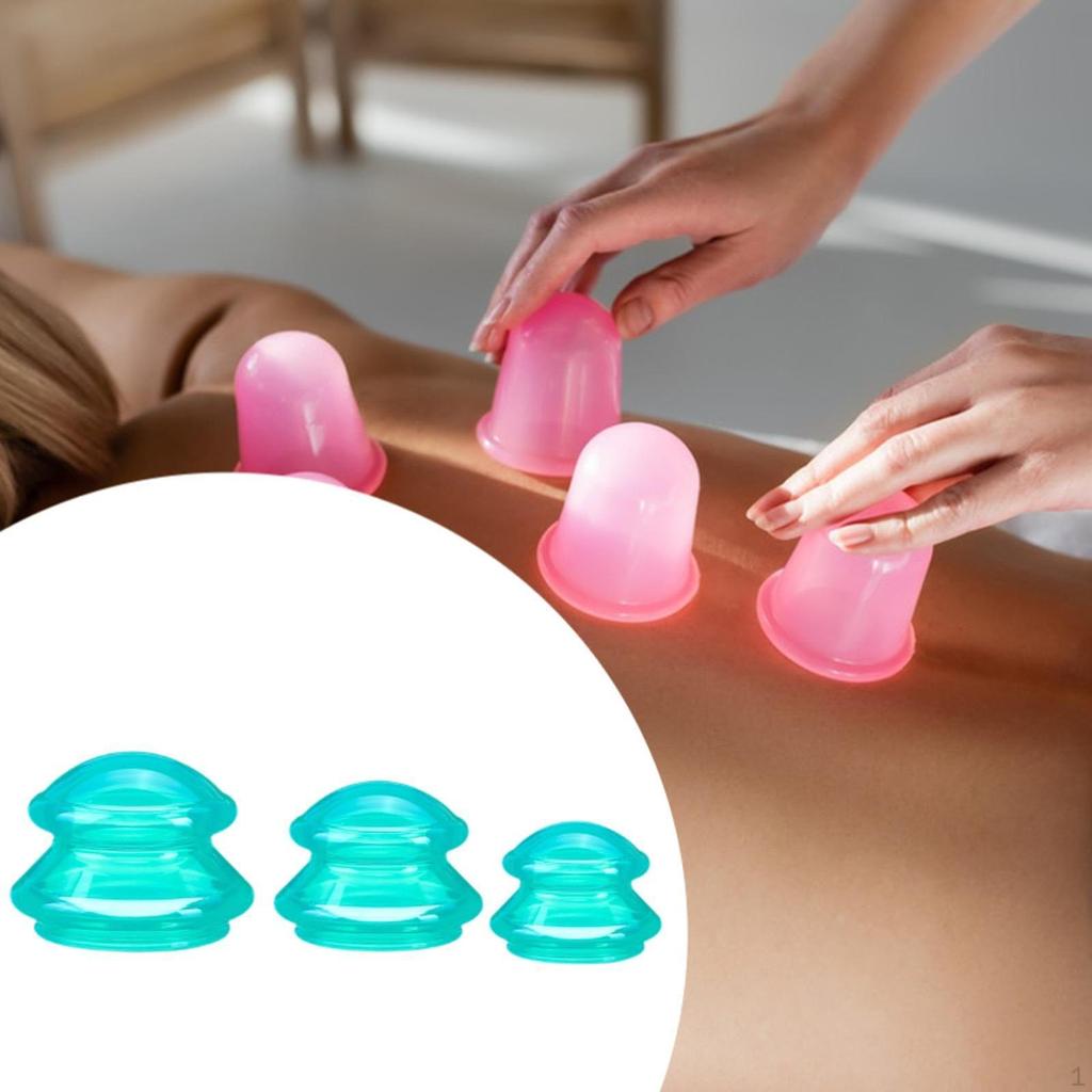 3 sztuki baniek do masażu antycellulitowego, chińskie bańki, profesjonalne bańki próżniowe do ciała i nóg