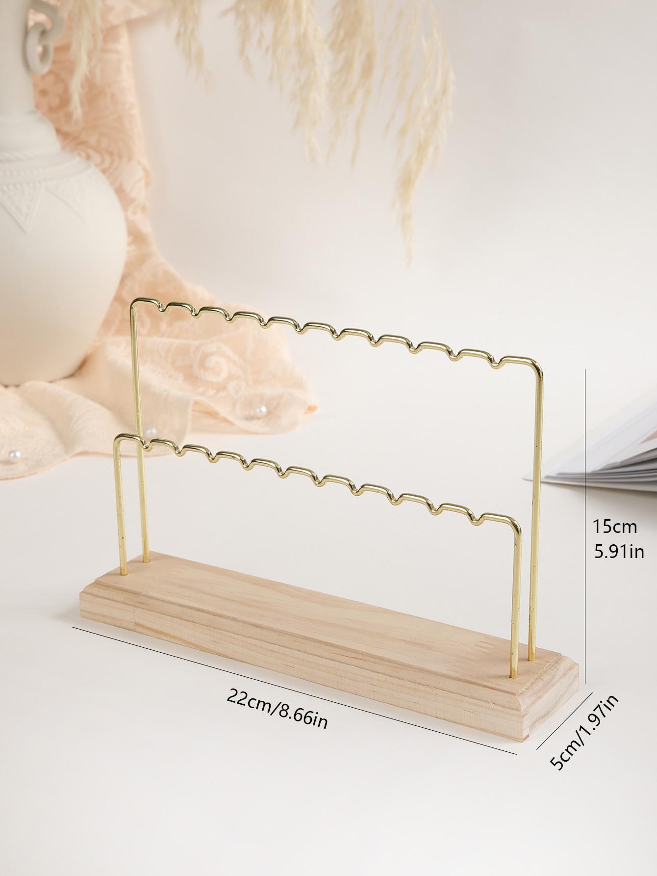 

Деревянная/Металлическая Золотая Двухъярусная Подставка для Ювелирных Изделий Серьги Кольцо Ожерелье Часы Полка для Ювелирных Изделий Подставка для Ювелирных Изделий Прилавок Подвеска Подставка для Демонстрации Ювелирных Изделий золотой