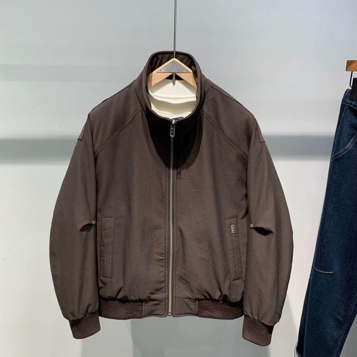 

Men s Winter Stand Collar Down Jacket - Stylish Korean & Japanese Retro Fashion 4XL (Recommended for 180-200 lbs)