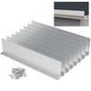 4pcs Aluminum Gutter Valley Splash Guard Rainwater Valley Gutter Splash Guard Anti-Rust  for Straight Flat Roof