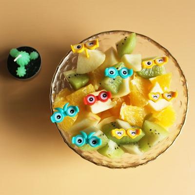 6 pezzi/set adorabile mini forchette da frutta a forma di dinosauro simpatico cartone animato animale bento stick decorazione forchetta bastoncino da frutta