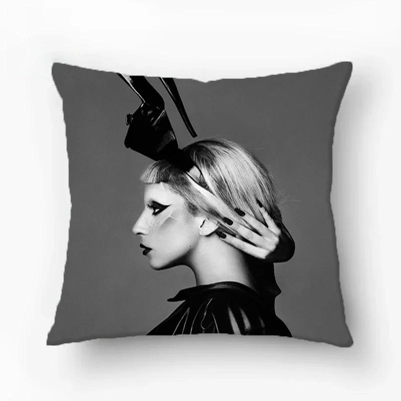 Room Decor Lady Gaga Pillowcase Pillow Cover Furniture Decorative Sofa Cushions Pillows Covers Cushion Luxury Cases Pillowcases