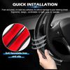 Black Steering Wheel Cover For Tesla Model 3/Y 2016-2025 2026 Juniper/Highland | Non-Slip, Segmented, -Fit, Carbon Fiber | Model Y Juniper