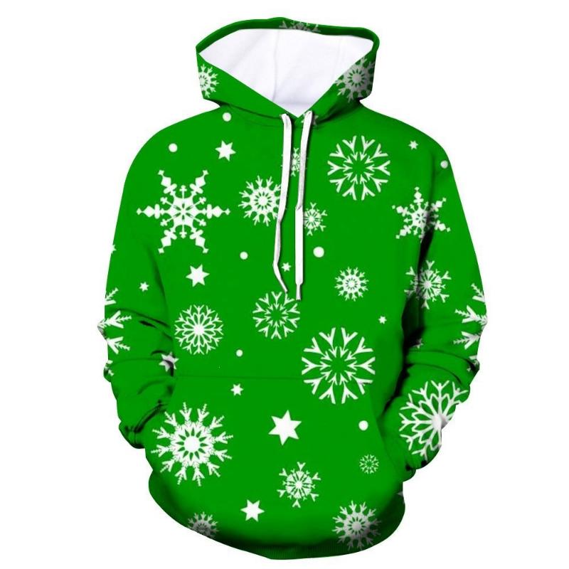 2026 Cross-border 3D Hot Digital Printed Women's Sweater Christmas Hooded Sweater Hot Sale Women's Clothing