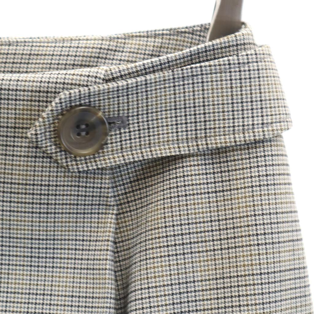 SNIDEL Check Pattern Mini Skirt 1 Gray With Inner Pants Women Used