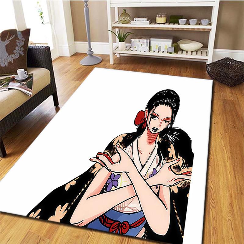 One Piece Boa Hancock Carpet Rug For Living Room Bedroom Home Sofa Decoration Kids Play Nonslip Floor Mat