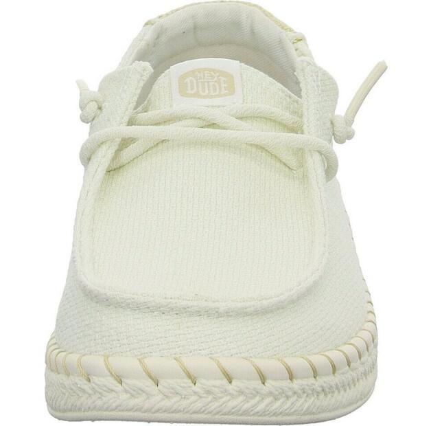 Женская обувь Dude Wendy espadrille woven sneaker бежевые белые